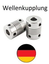 Wellenkupplung 3D-Drucker Modellbau Alu Welle 3 4 5 6  8 7 10 D19xH25 Kupplung