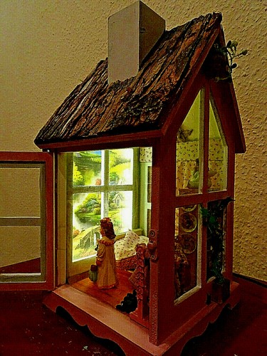 Led laterne diorama dollhouse - diorama,