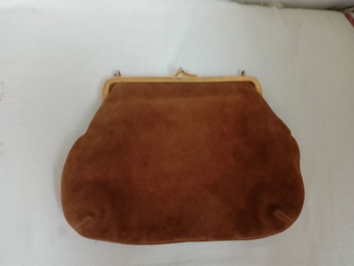 Vintage leder tasche braun - leder,