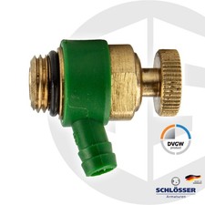 JS Entleerungsventil G 1/4 Typ 1831, mit O-Ring für Schrägsitzventile KFR-Ventil