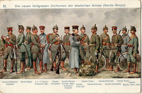 1912 die neuen - 1912, feldgrauen