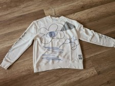 Zara, Schickes Sweatshirt Pulli, OffWhite, Größe S