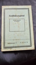 Original KFZ Brief Eska Mofa 98 Baujahr 1939 Fichte & Sachs Motor 2 - 3 PS