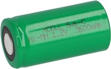 XCell Akku Sub-C 1,2V 3600mAh X3600SCR Industriezelle