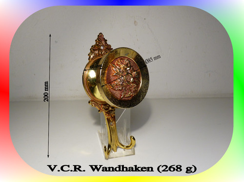 Vintage wandhaken messing - wandhaken,
