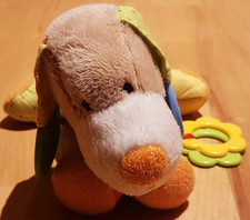 SIGIKID HUND BABYSPIELZEUG GREIFLING BEIßPLATTEN KNISTERFOLIE PLAY Q PLÜSCHTIER