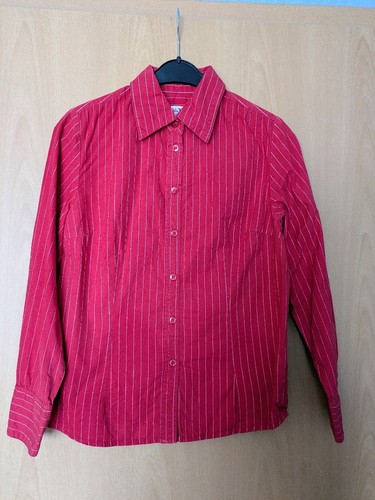 Bluse rot mit weißen - rot,