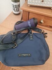 Liebeskind Tasche blau Nylon mit Echtleder und Schirm 
