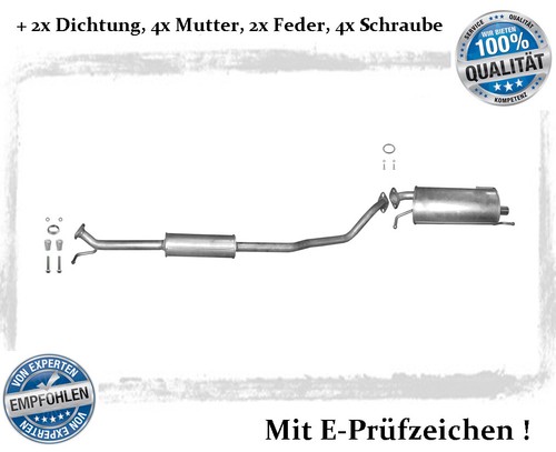 Auspuffanlage für opel - opel, agila
