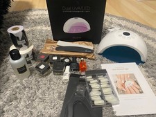 Jolifin Nagelstudio Set – UV/LED Lampe, Gel, Shellac, Tips, Nägel - WIE NEU