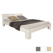 Massivholzbett aus kiefer mit - massivholzbett,