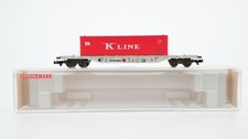 Fleischmann N 8247K Container-Tragwagen "K"LINE DB