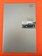 AUDI A8 4.2 QUATTRO LWB Langversion Prospekt Brochure Katalog 1999