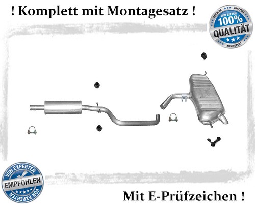 Auspuffanlage für golf - vw,