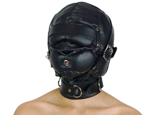 Leder maske geschlossen - leder, ohne