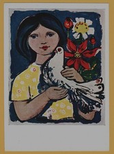 1966 GIRL White Dove PEACE