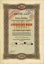 Anton Reiche AG Dresden 1912