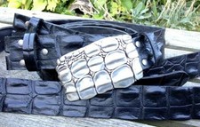 Echt leder gürtel krokodil - gürtel,