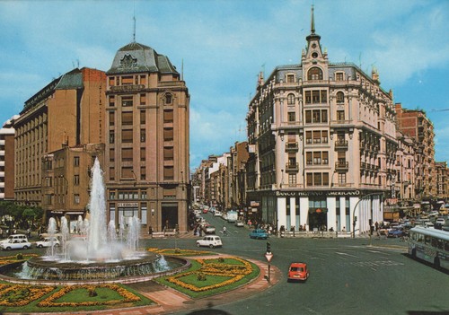 Alte ansichtskarte león plaza - alte,