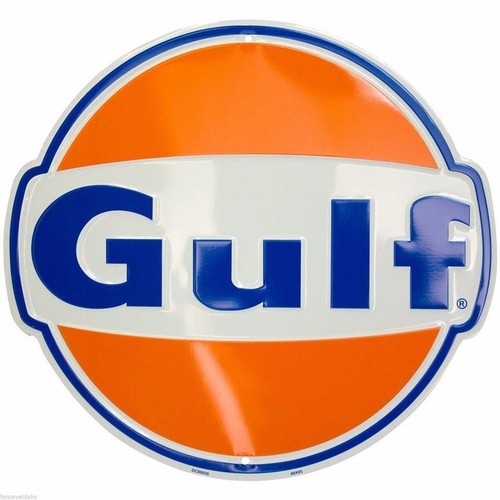 Gulf blechschild oil - gulf,