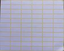 66x KLEBE ETIKETTEN ECKIG