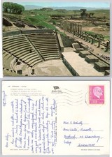 c35407 Asklepion Bergama Türkei Postkarte 1975 Briefmarke