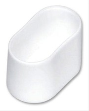 Fußkappe oval 50x20mm weiss