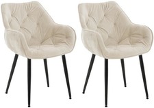 2er Set Stuhl Tanna Samt