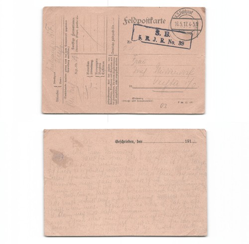 Feldpostkarte nach - (n290803),