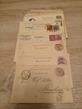 Postkarten Ganzsachen Lot ca. 100 Stück Deutsches Reich alle gestempelt in Baden