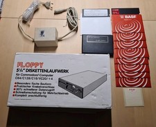 Floppy Diskettenlaufwerk 5 1/4" für Commodore Computer Inkl. Diaketten