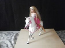 Barbie Pferd mit Puppe und Zubehör Sattel Zaumzeug Mattel