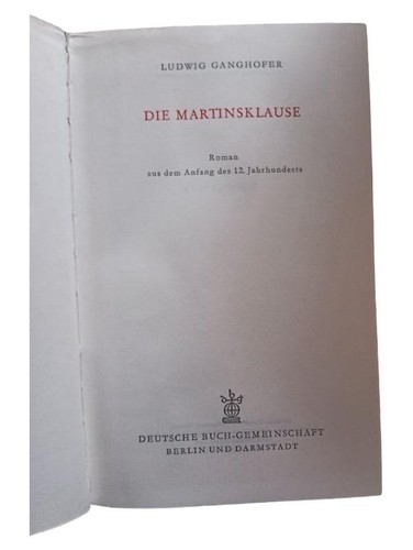 Die martinsklause ludwig - die,