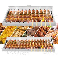 Edelstahl Spießdreher für 11/15 Stück AKKUMOTOR Mangal Grill Schaschlik Drehspie