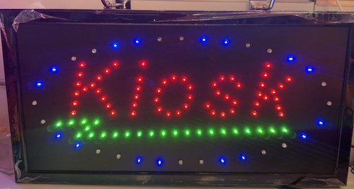 Led leuchtschild kiosk - led,