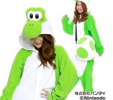 DE Karneval 2025: SAZAC Fleece-Kostüm Super Mario Yoshi Kigurumi Cosplay