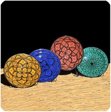 Orientalischer Keramik Teller Deko Schale handbemalt marokkanischer Wandteller 