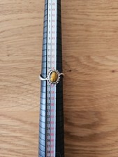 Free People Silberring mit braunen Stein, Gr. 56