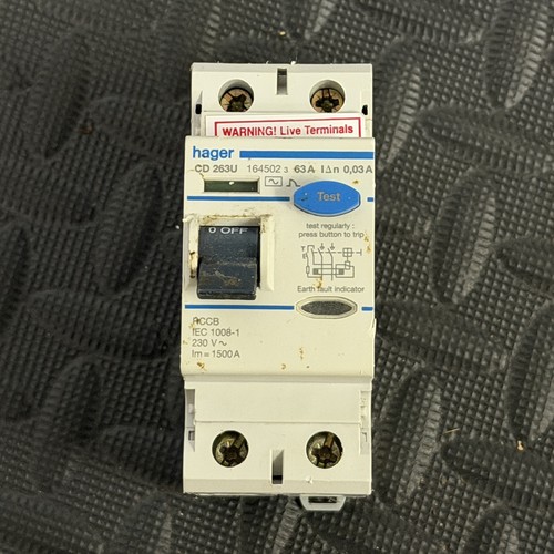 Hager amp 30ma doppelpolig - 63,