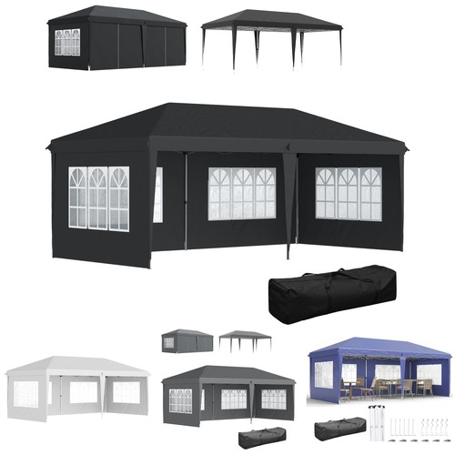 Outsunny faltpavillon 6 - faltpavillon,