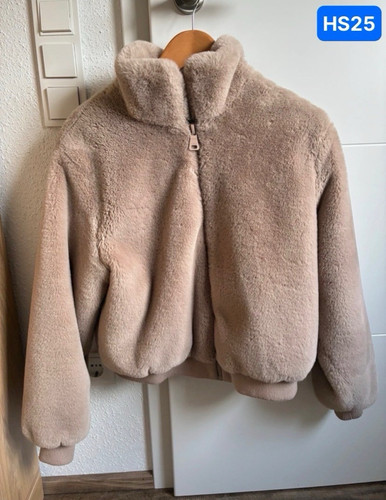 Zara damen teddyjacke beige - zara,