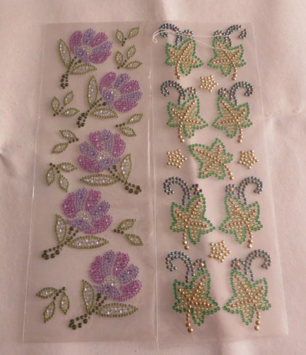 Bastelpapier und strass - bastelpapier, strass-