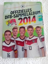 REWE DFB Sammelalbum Fußball WM 2014 Album mit allen 34 Sammelkarten!