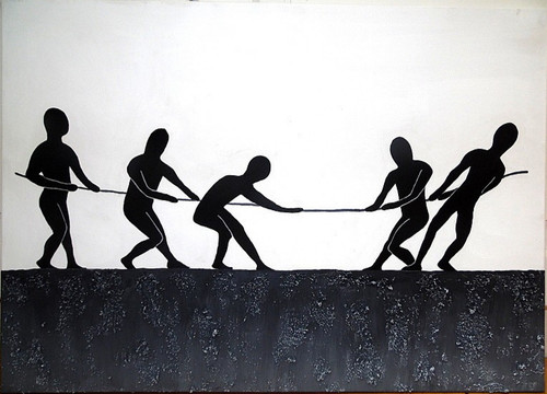 Bild acryl auf leinwand - acryl,