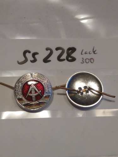 Kokarde ddr metall silbern - ddr,