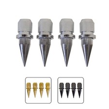 Dynavox Lautsprecher Füße Absorber Spikes, 4 Stück, Zum Einbau Boxen Boxenspikes