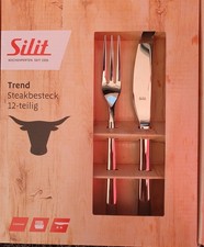Silit Steakbesteck 12-tlg OVP 6 Personen, Messer und Gabel