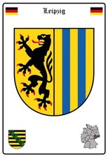 Ontrada Holzschild 30x40cm Leipzig Wappen Holz Schild