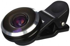 Hama Fisheye-Objektiv für Smartphones und Tablets, 235°, Clip-On, Schwarz, 44342