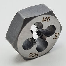 Schneideisen M6 Sechskant Gewindeschneider Schneidmutter Außengewinde HSS